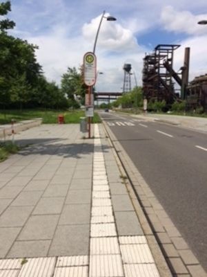 street and bus stop