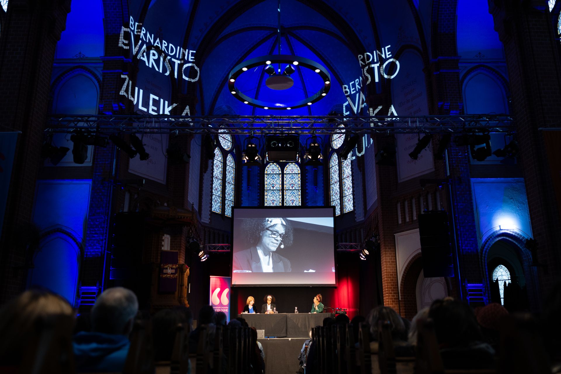 Author Bernadine Evaristo presented her novel Zuleika at the Kulturkirche Köln in 2024