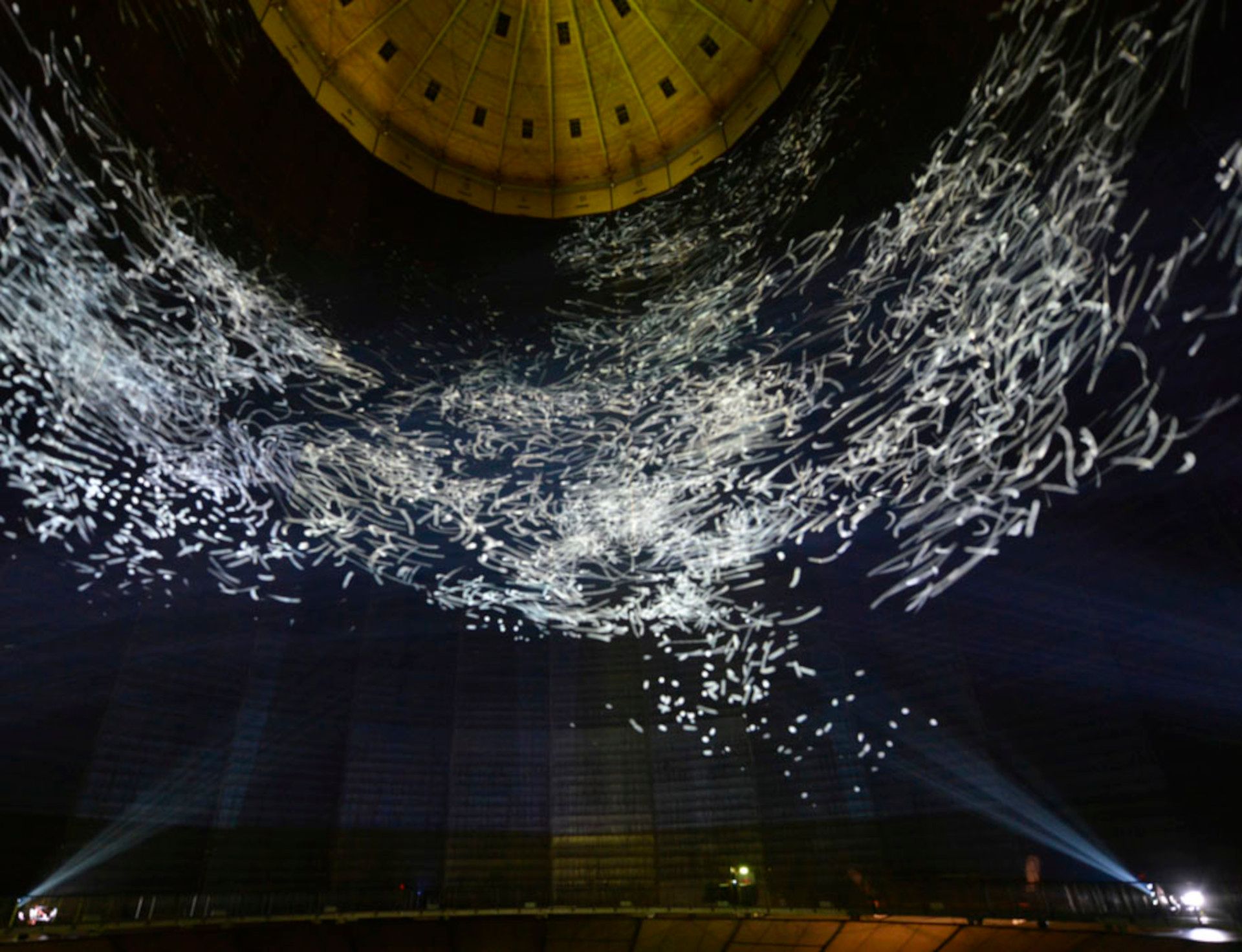 Thomas Wolf, Light installation in the gasometer in Oberhausen