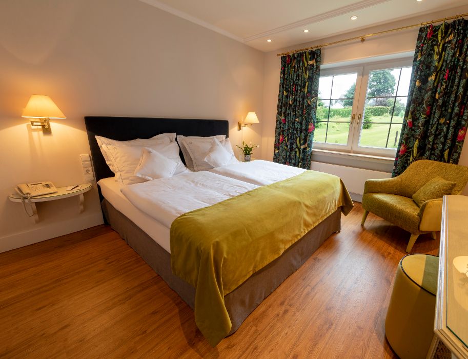 The standard deluxe double rooms are ideal for couples