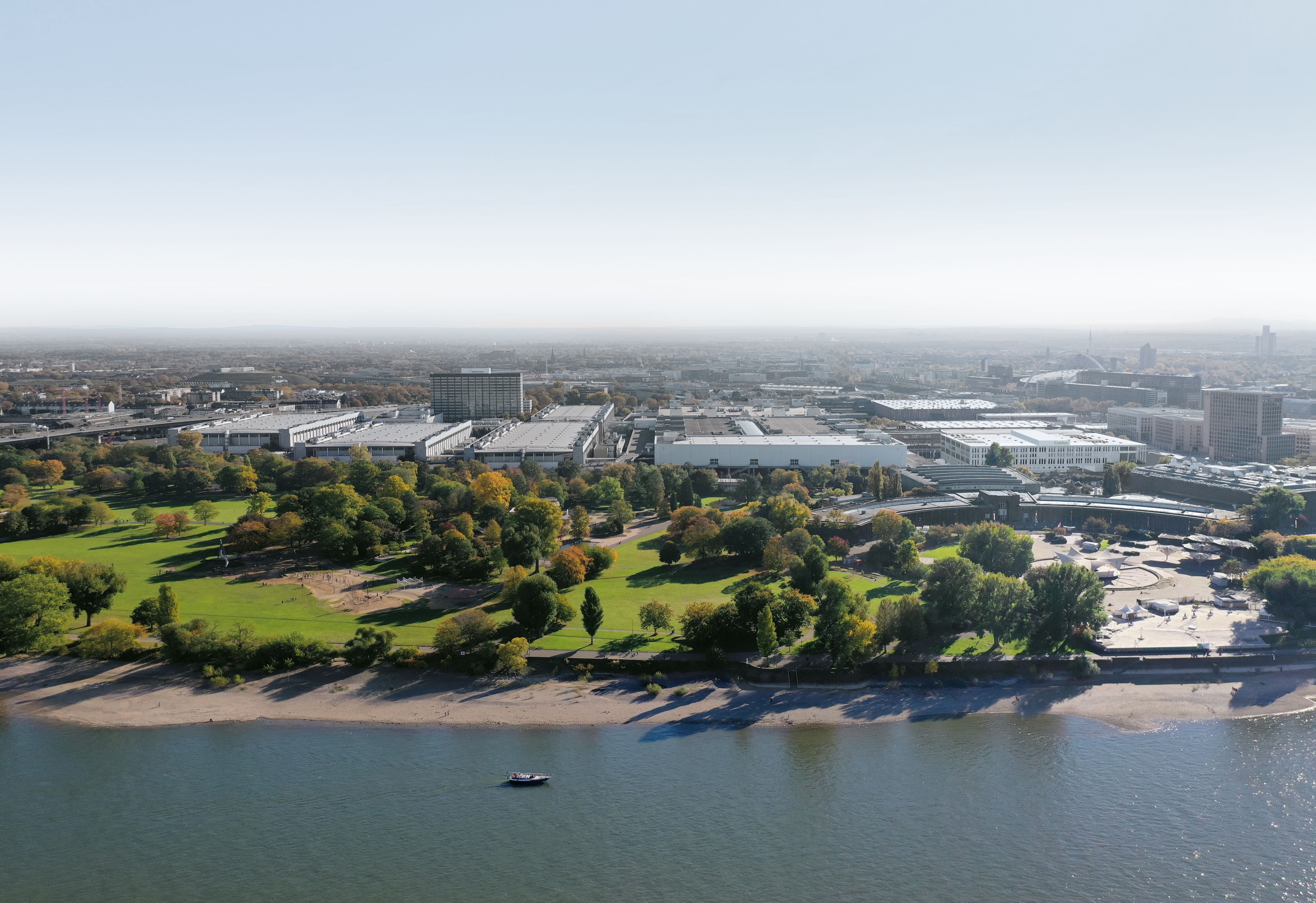 Aerial view of exhibition centre 2021