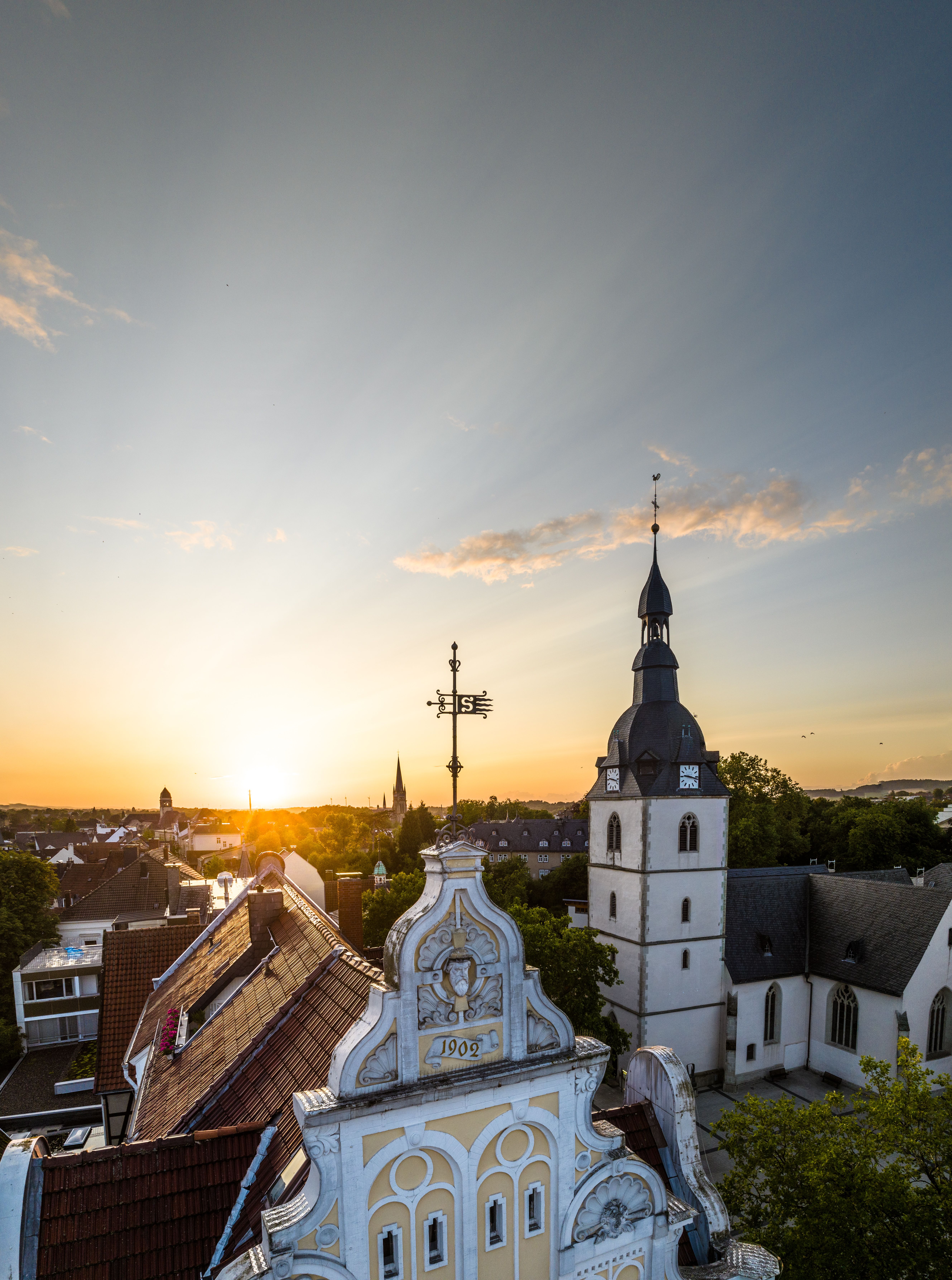 Dächer der Innenstadt von Detmold