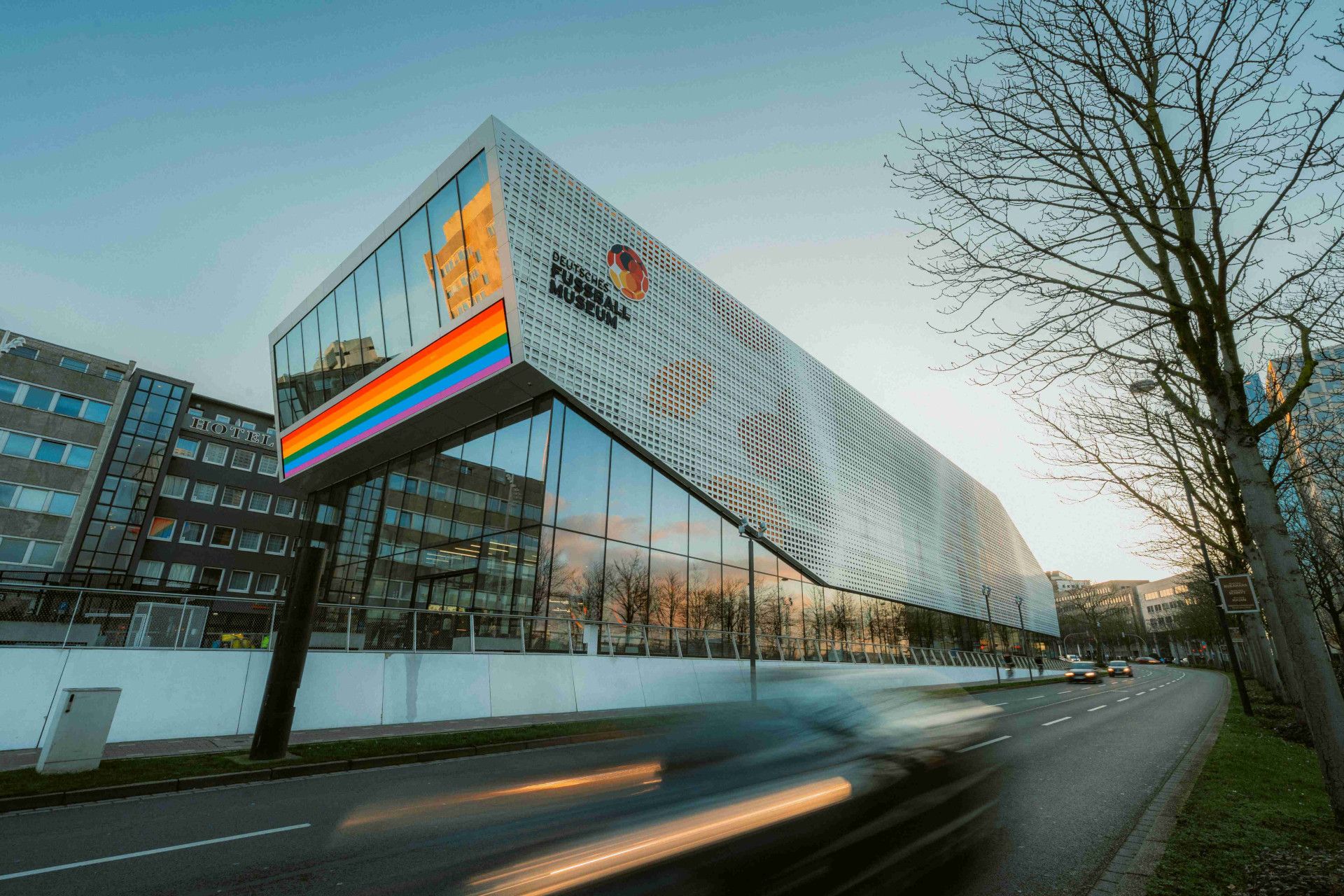 Facade of the German Football Museum Dortmund