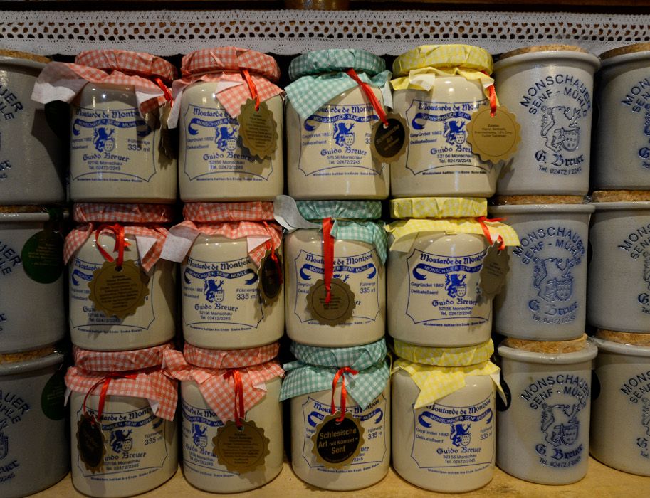 Mustard from the historic mustard mill in Monschau