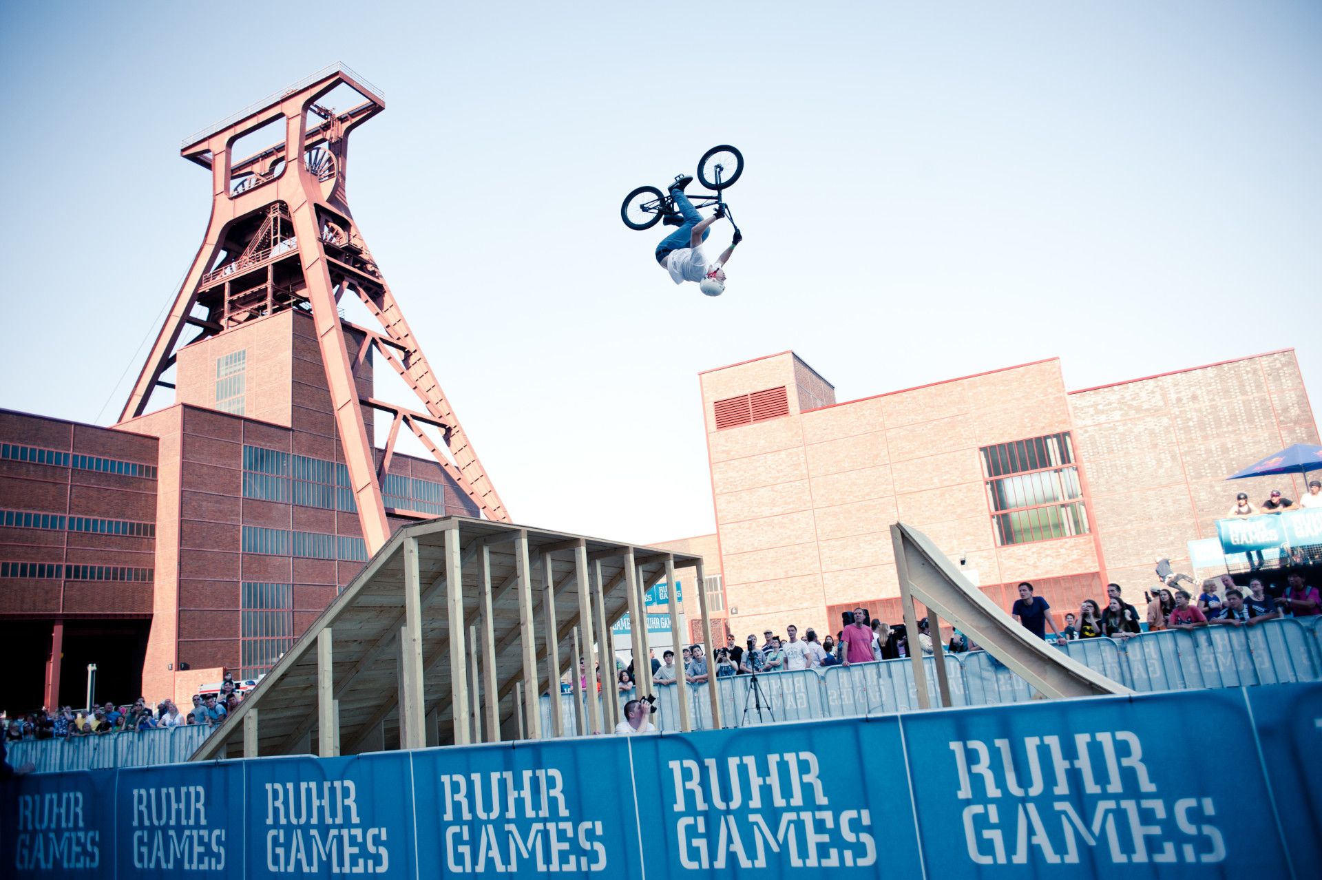 Bike stunts with BMX bike at Ruhrgames 