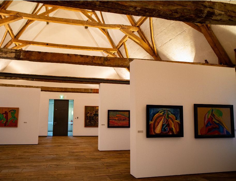 The Westphalian Gallery in the Museum Kloster Bentlage is showing paintings by various artists, including the Westphalian expressionist Wilhelm Morgner