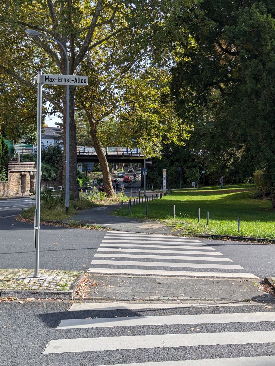 Max Ernst is an honorary citizen of the city of Brühl. An avenue leading from the train station to the museum is also named after him