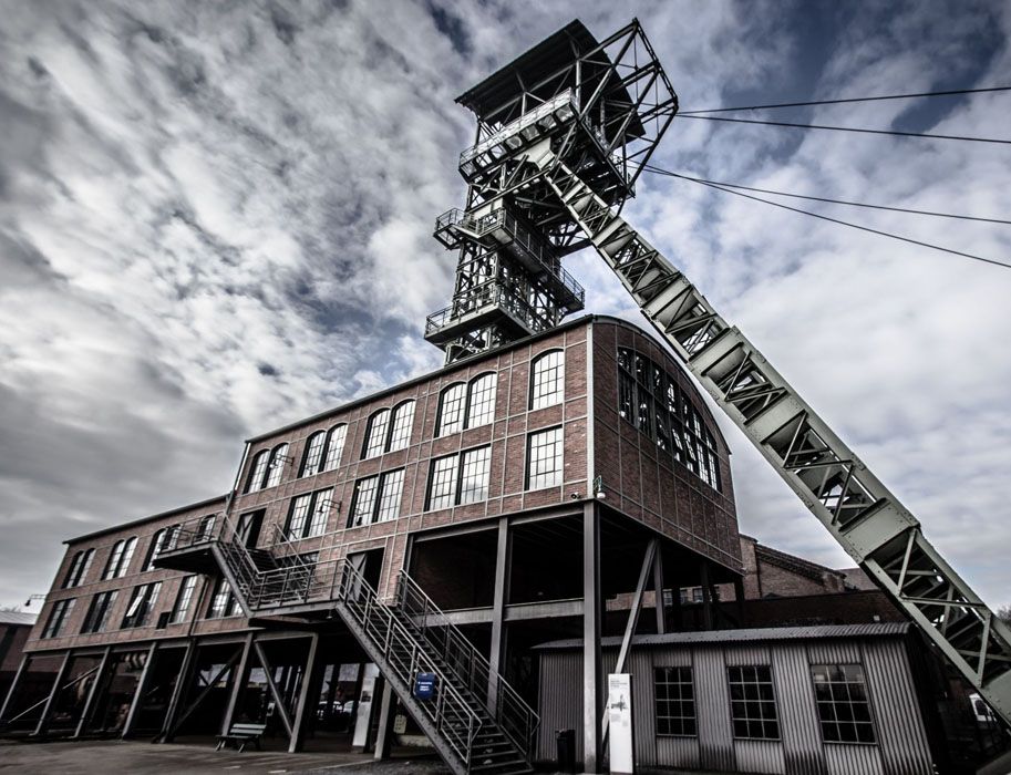 The winding towers seem to have fallen out of time. They bear witness to the hard work that was once carried out at the colliery