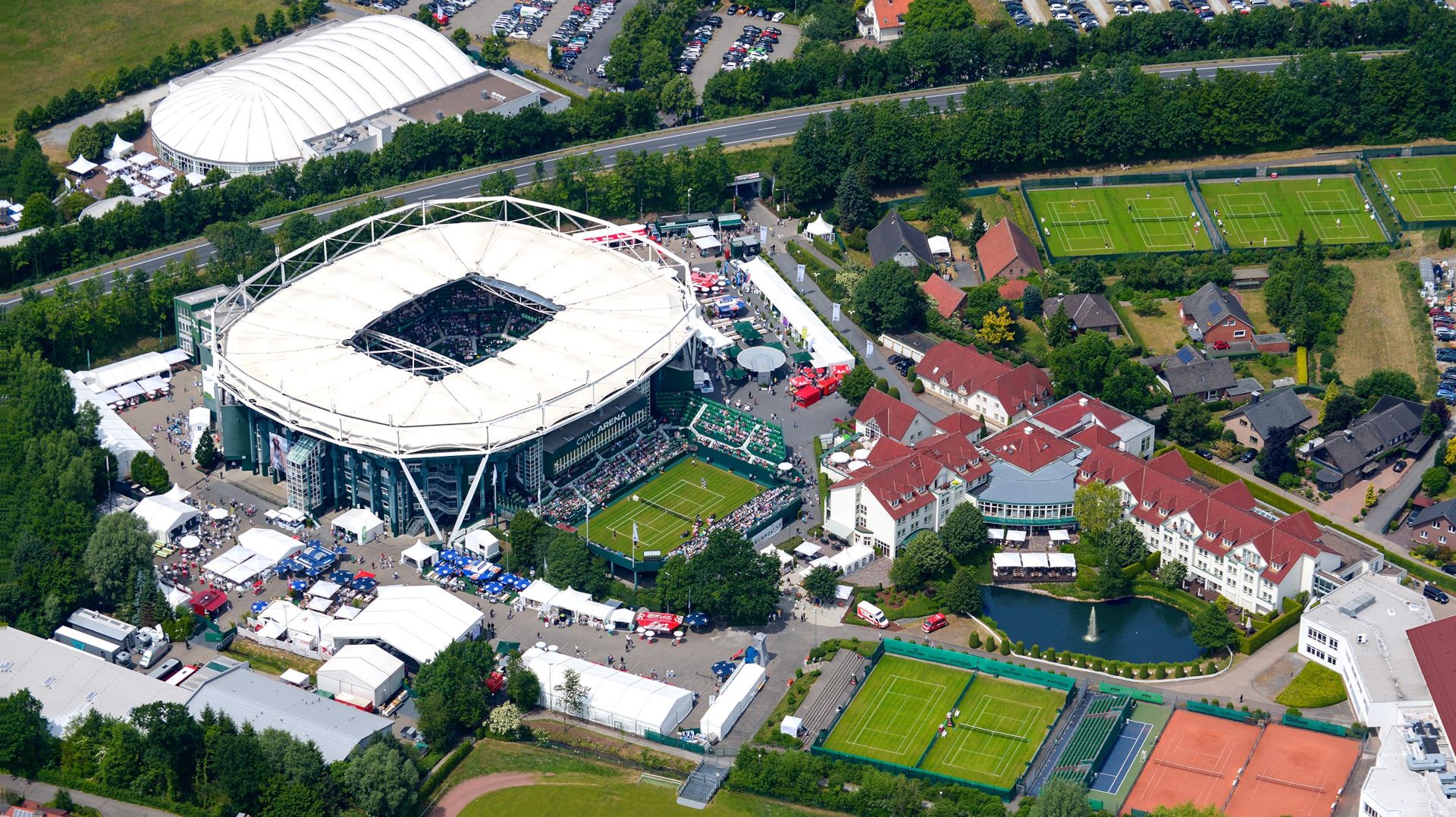 The Terra Wortmann Open tennis event takes place in and around the OWL Arena