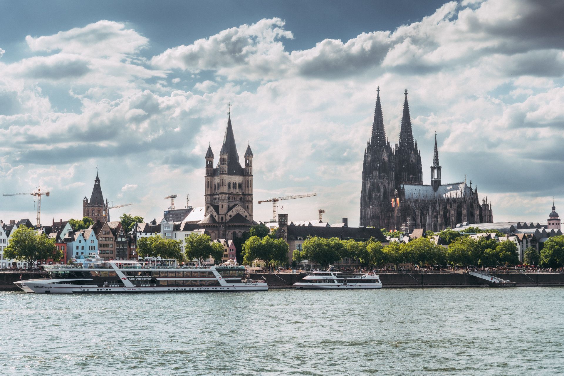 Johannes Höhn, Blick auf den Dom vom Rhein