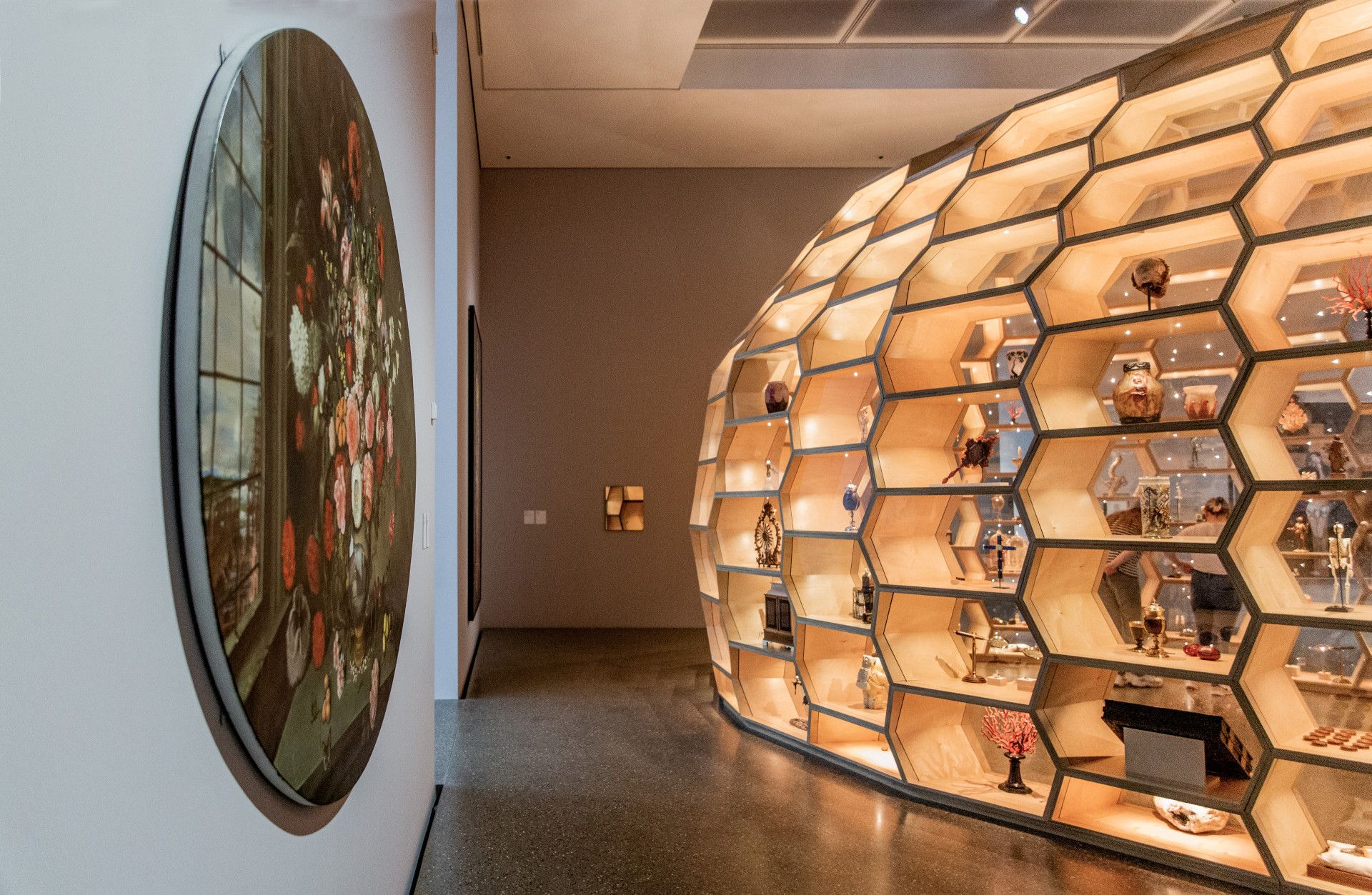 Bienenwaben Installation im Folkwang Museum in Essen