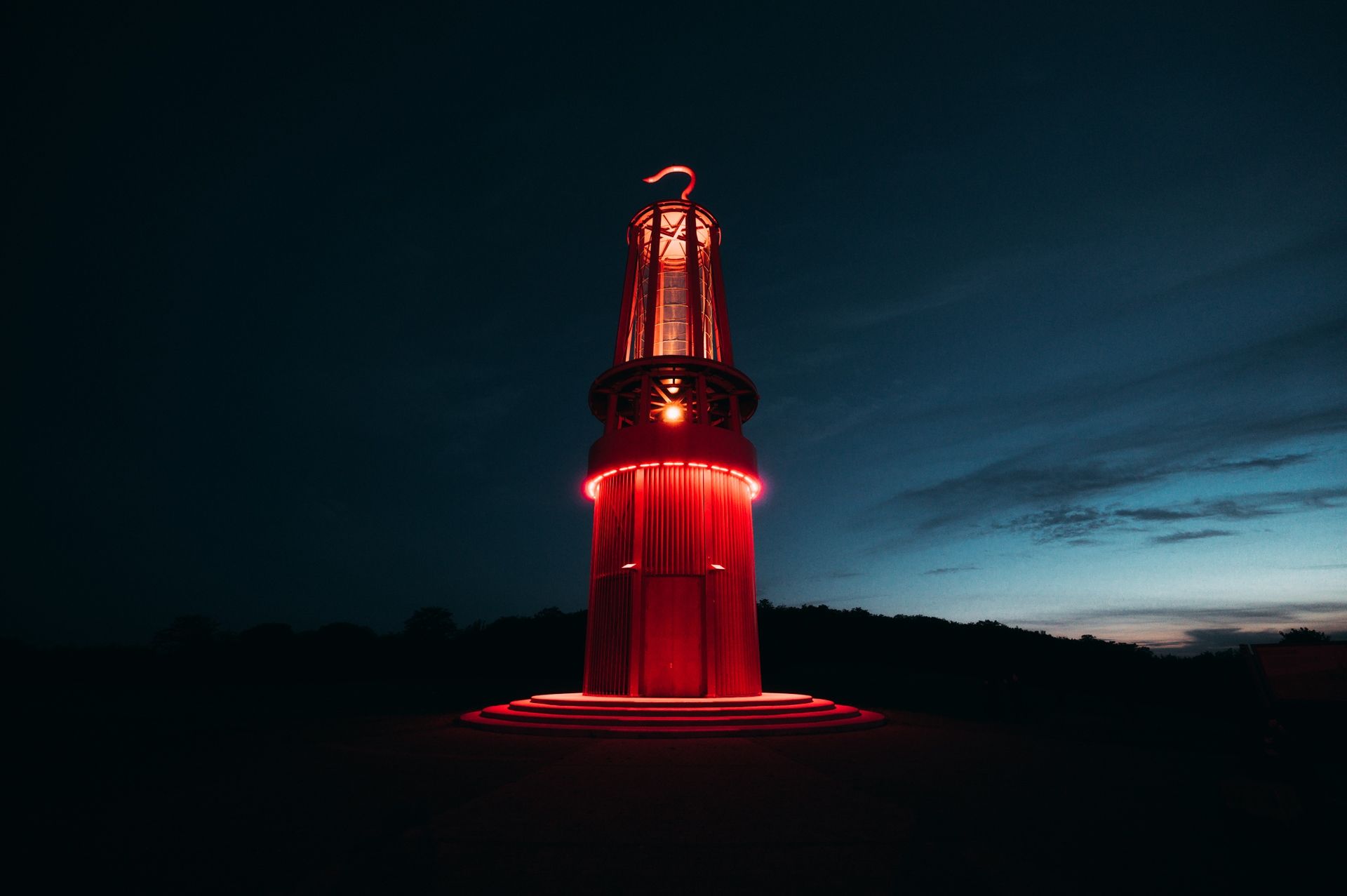 Halde Rheinpreussen bei Nacht