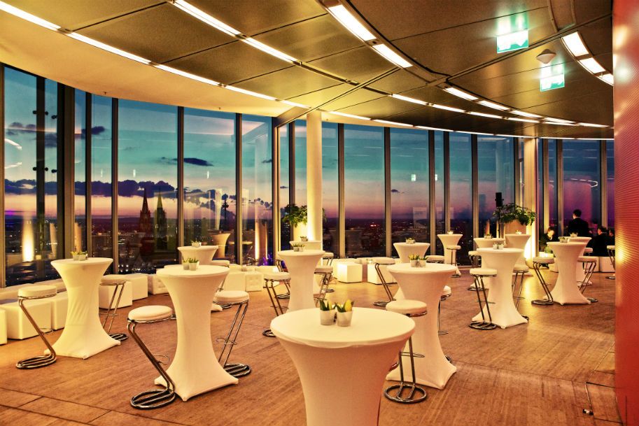 Event room with a view of the cathedral Von Borries & Partner Premium Gastronomy