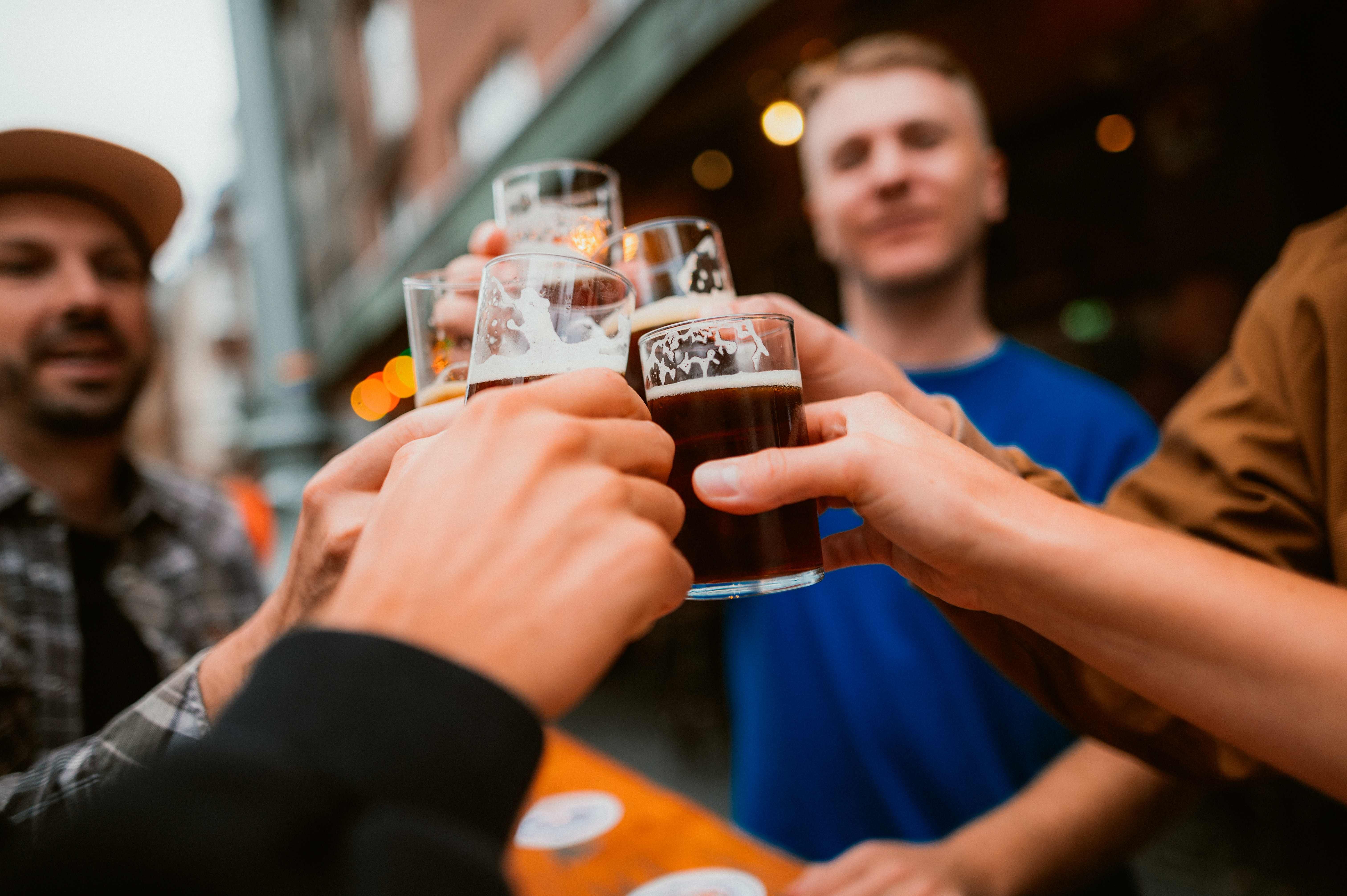 Vor einem Brauhaus Altstadt Düsseldorf