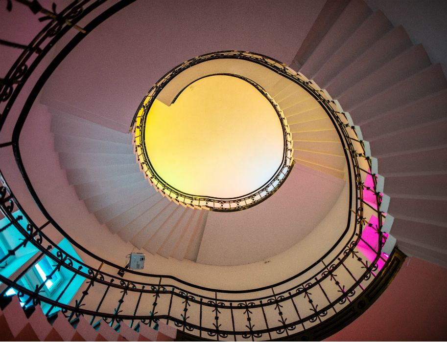 The staircase in the Museum of Contemporary Art Siegen is also worth seeing. Exhibits are also on display here