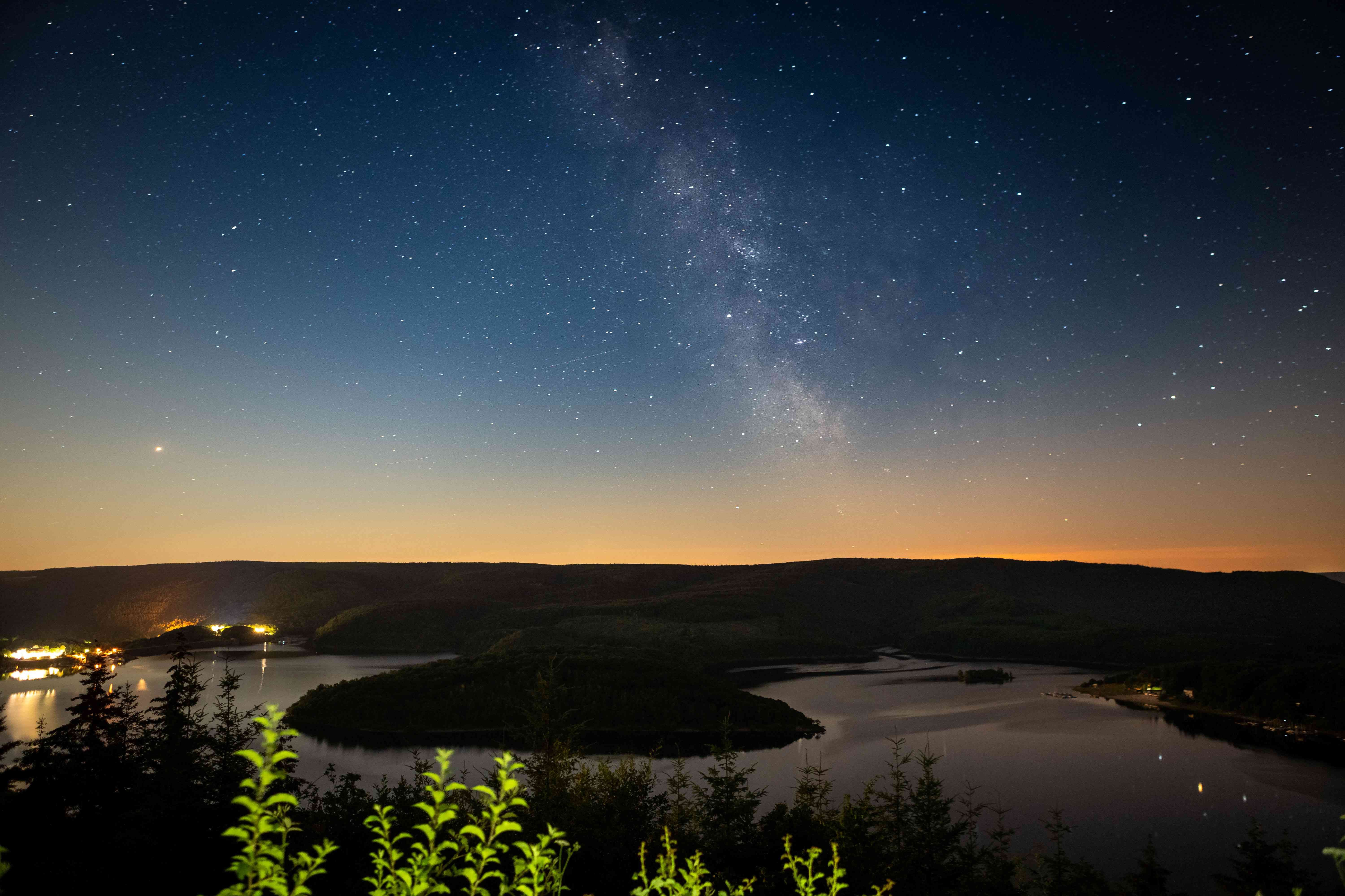 Sternenhimmel über dem Nationalpark Eifel