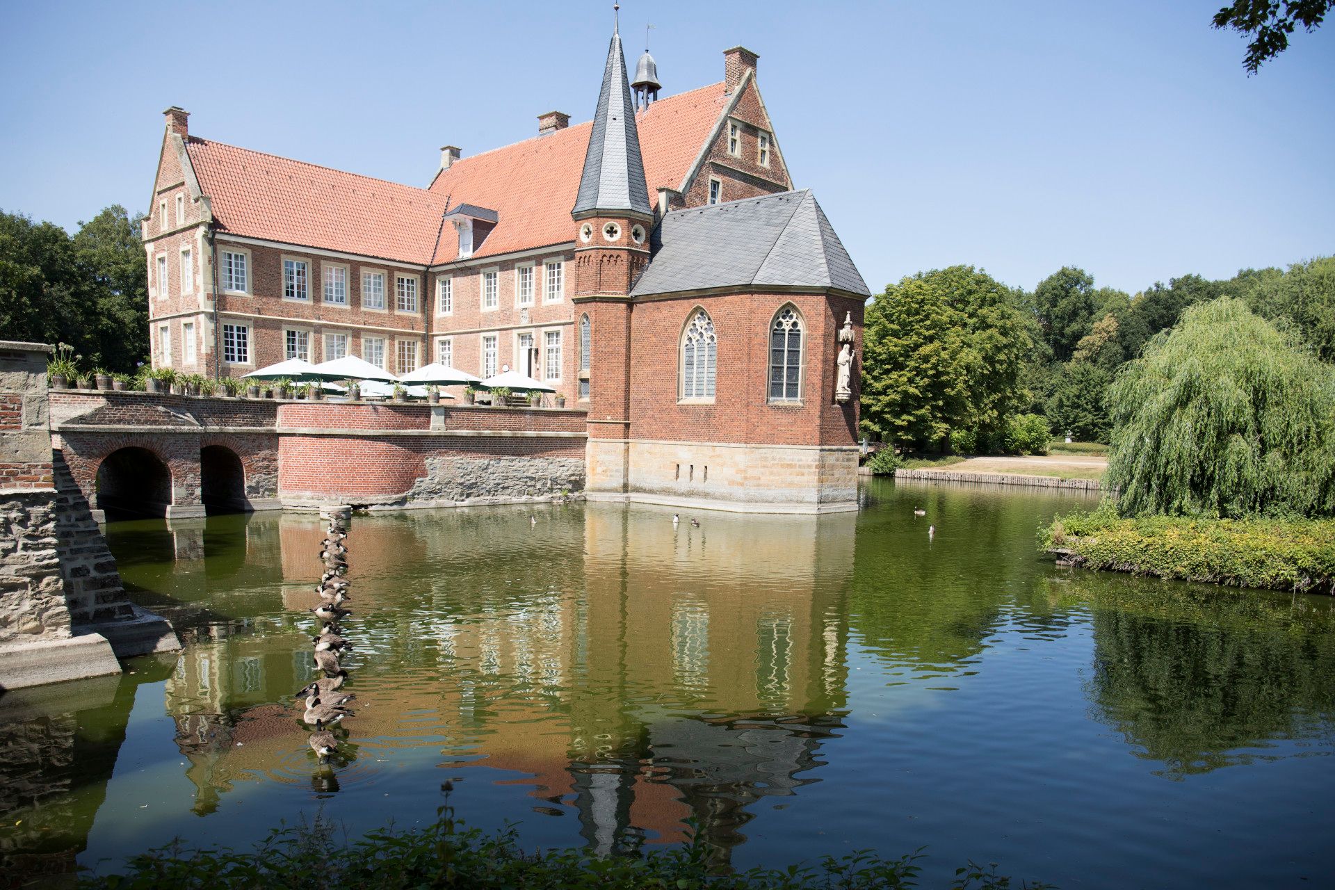 Burg Hülshoff und See, Münsterland