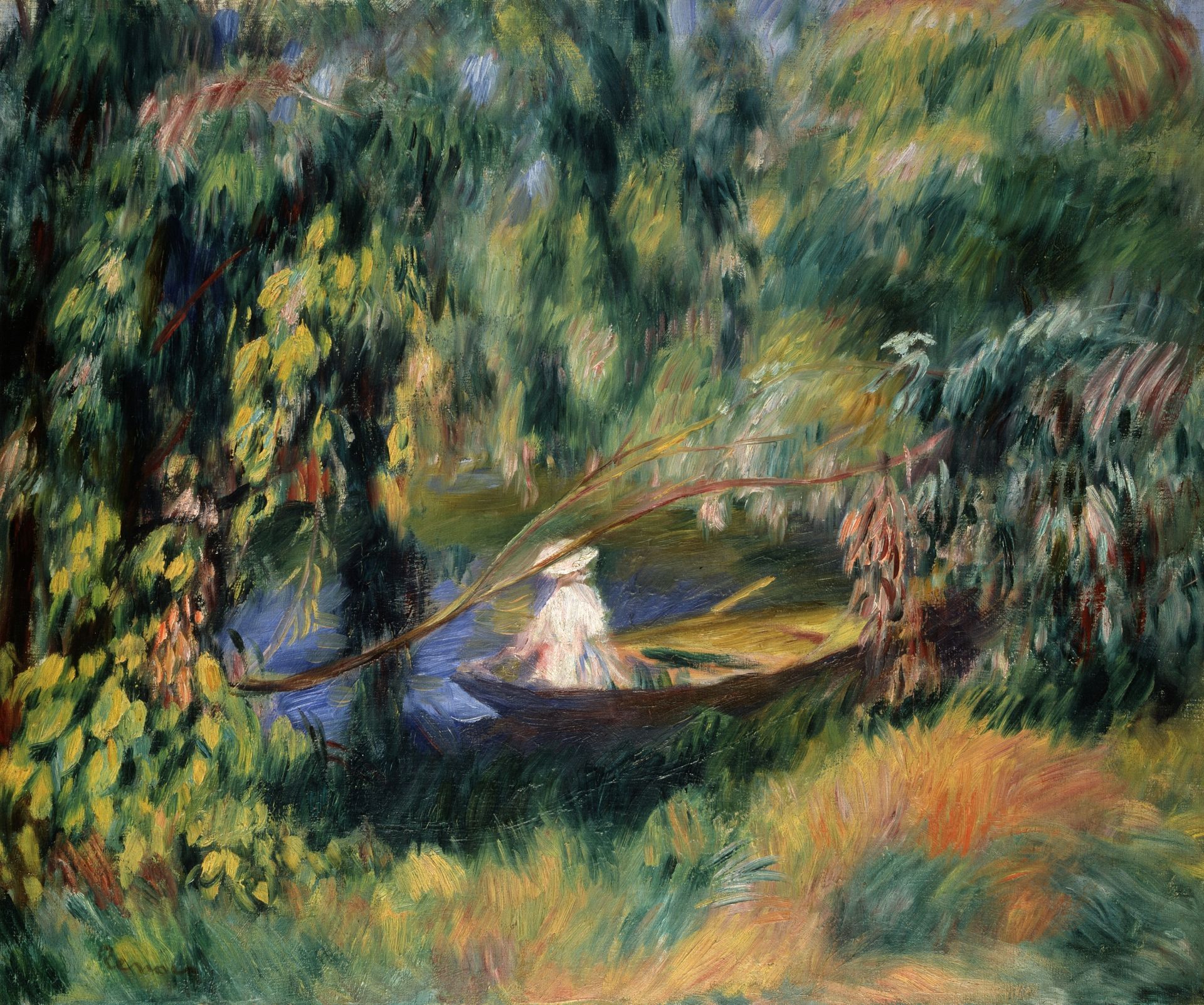 Pierre-Auguste Renoir,
The boat,
c. 1878, oil on canvas,
Museum Langmatt, Langmatt Sidney and Jenny Brown Foundation, Baden, Switzerland