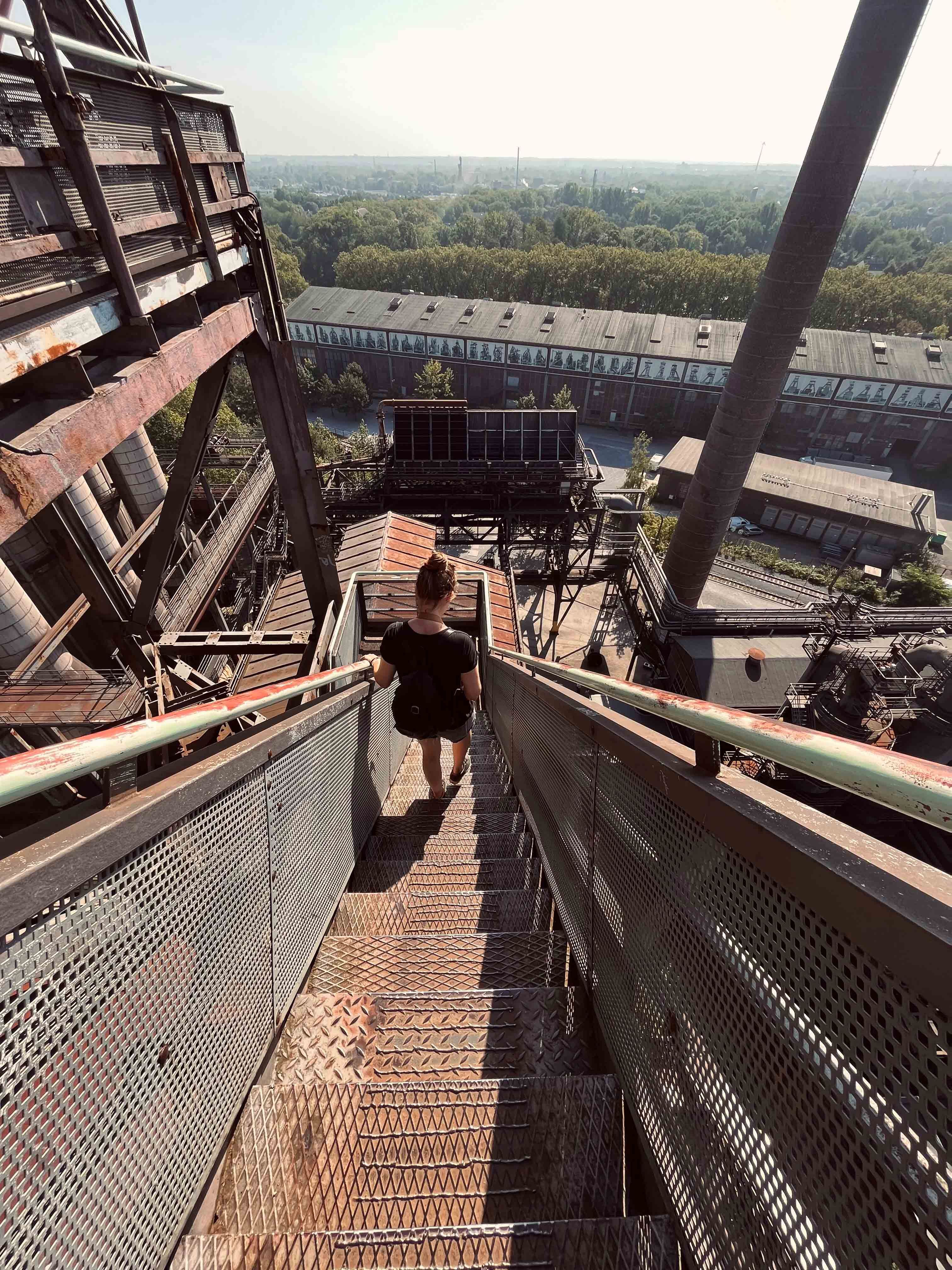 Treppe von Hochofen 5 im Landschaftspark Duisburg-Nord