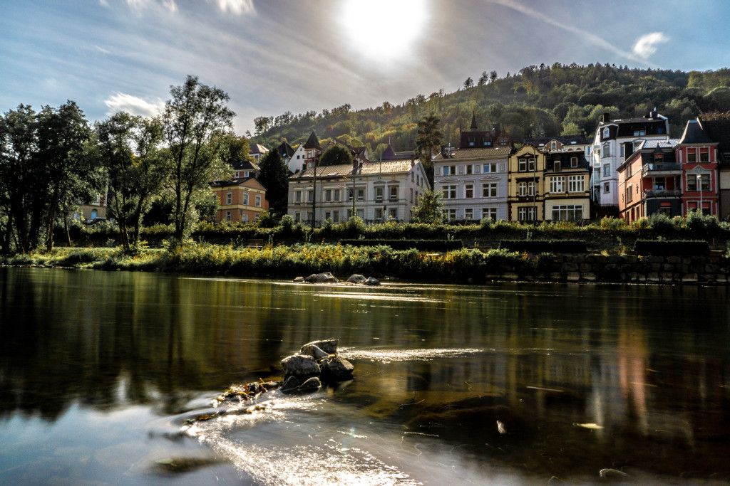 Das Ufer der Lenne in Altena