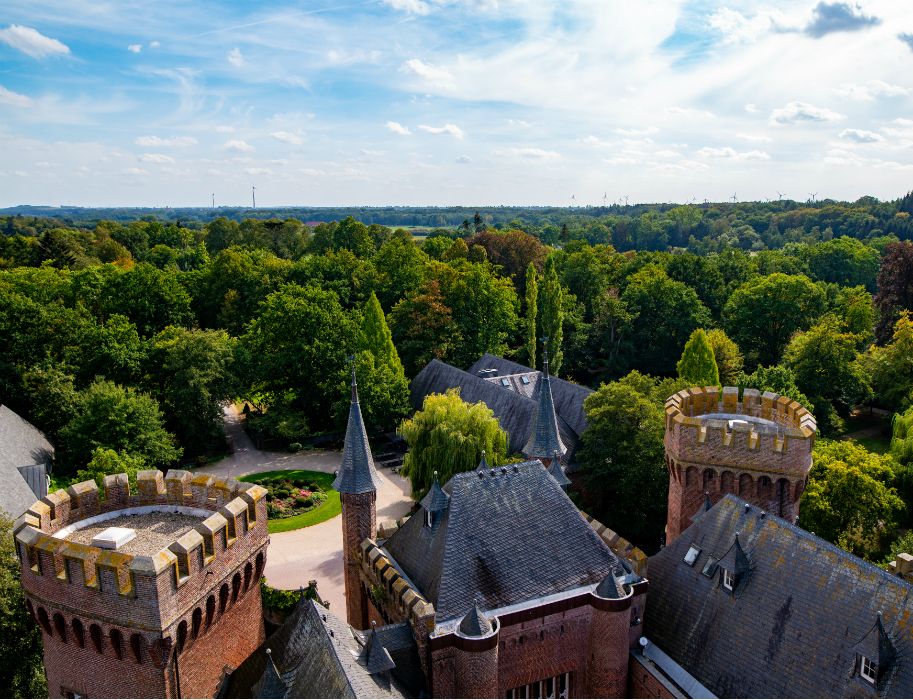 Aerial view of Museum Schloss Moyland