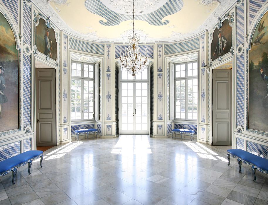 Falkenlust Palace is elegantly furnished and decorated