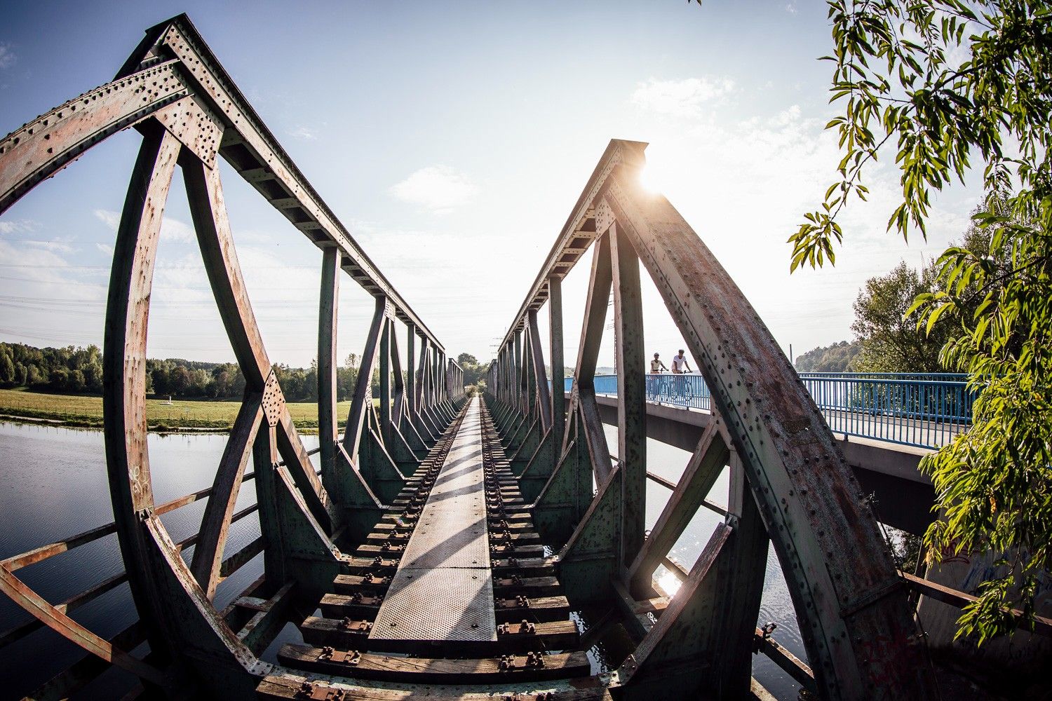 RuhrtalRadweg, Dennis Stratmann, Ruhrtal-Radweg in Bochum, Brücke am Eisenbahnmuseum