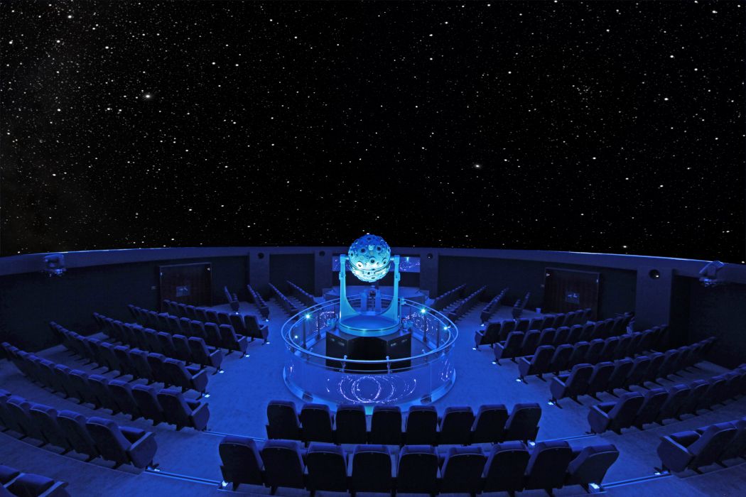 One of the most modern projection systems in the world shows distant stars and planets in the Zeiss Planetarium Bochum