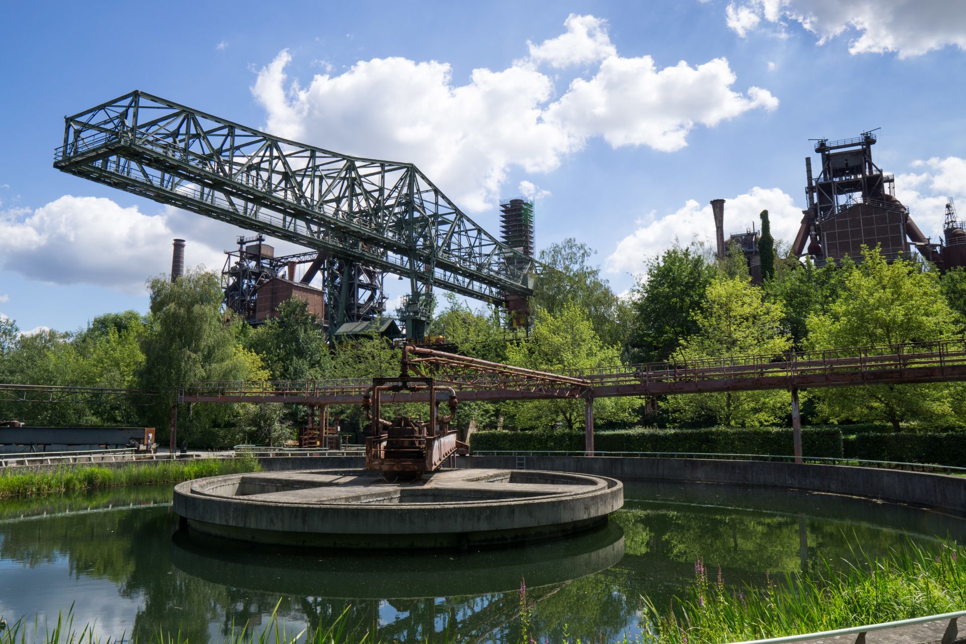 Nature and industrial culture are ideally combined on the grounds of the Duisburg-Nord Landscape Park