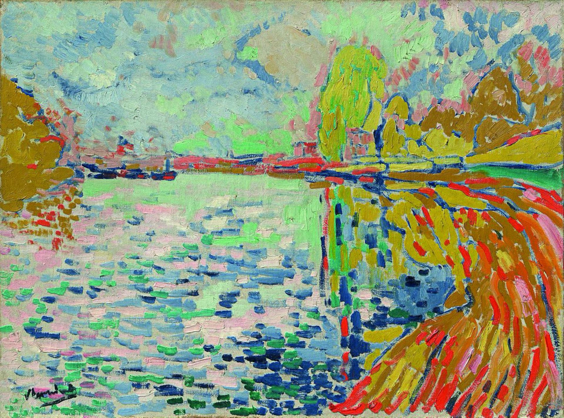 Maurice de Vlaminck,
The Seine at Bougival, 1906, Hasso Plattner Collection