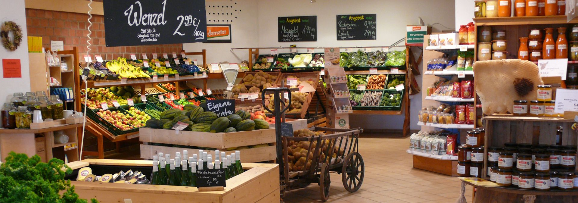 The farm store of the Biohof Bursch