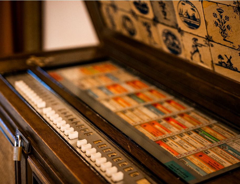 A jukebox from the 1960s still plays in the Watteler restaurant today