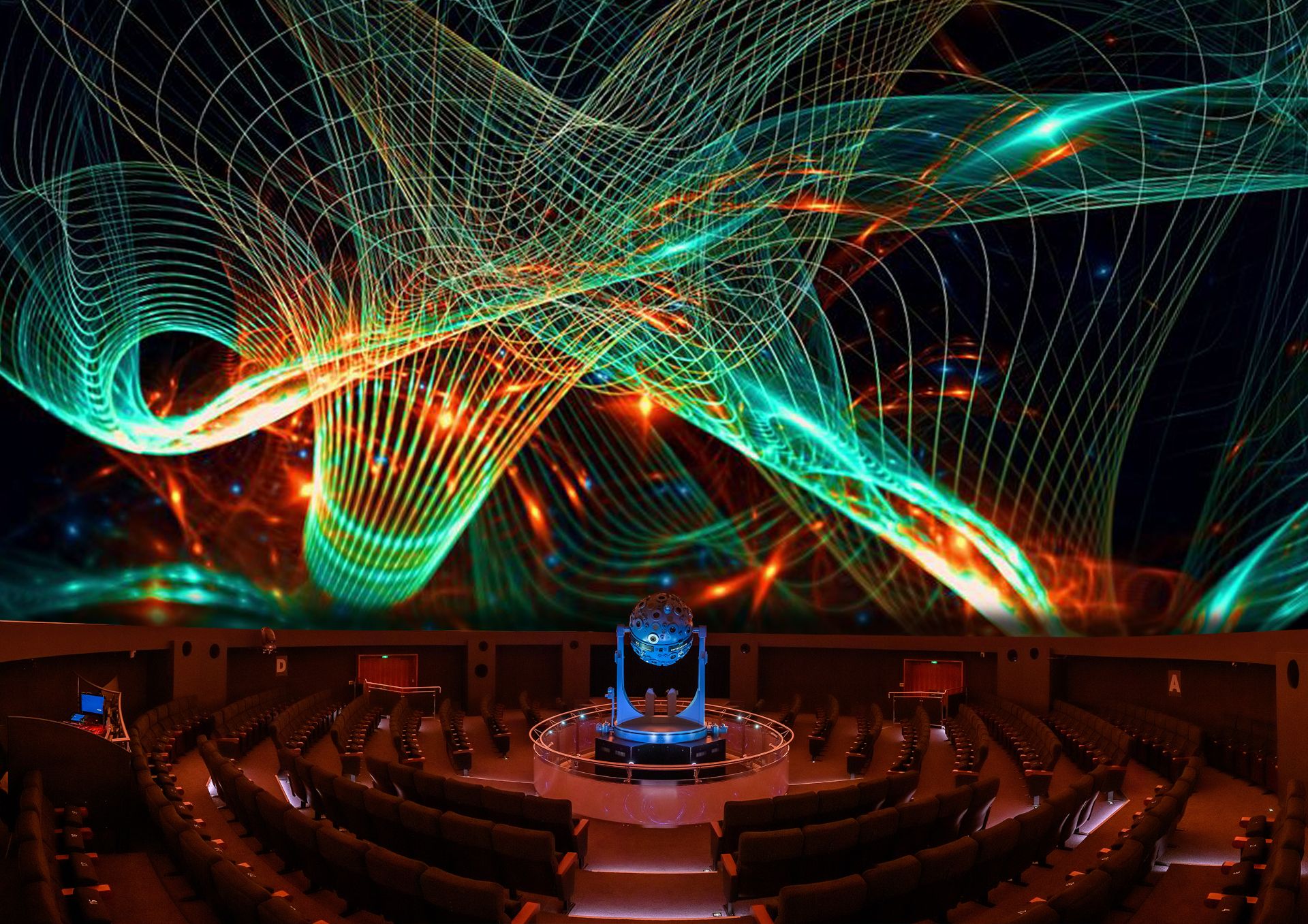 Laser shows provide amazement at the Zeiss Planetarium Bochum