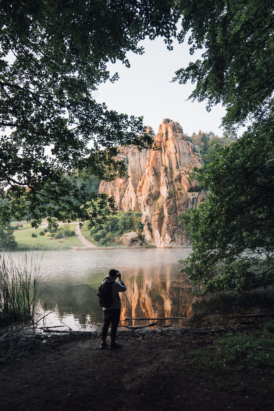 Externsteine at sunrise, Teutoburg Forest