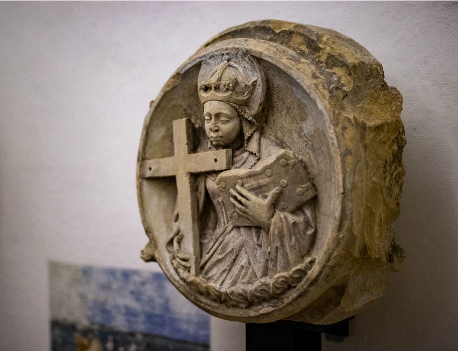 A stone relief in the Bentlage Monastery Museum